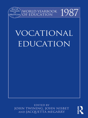 cover image of World Yearbook of Education 1987